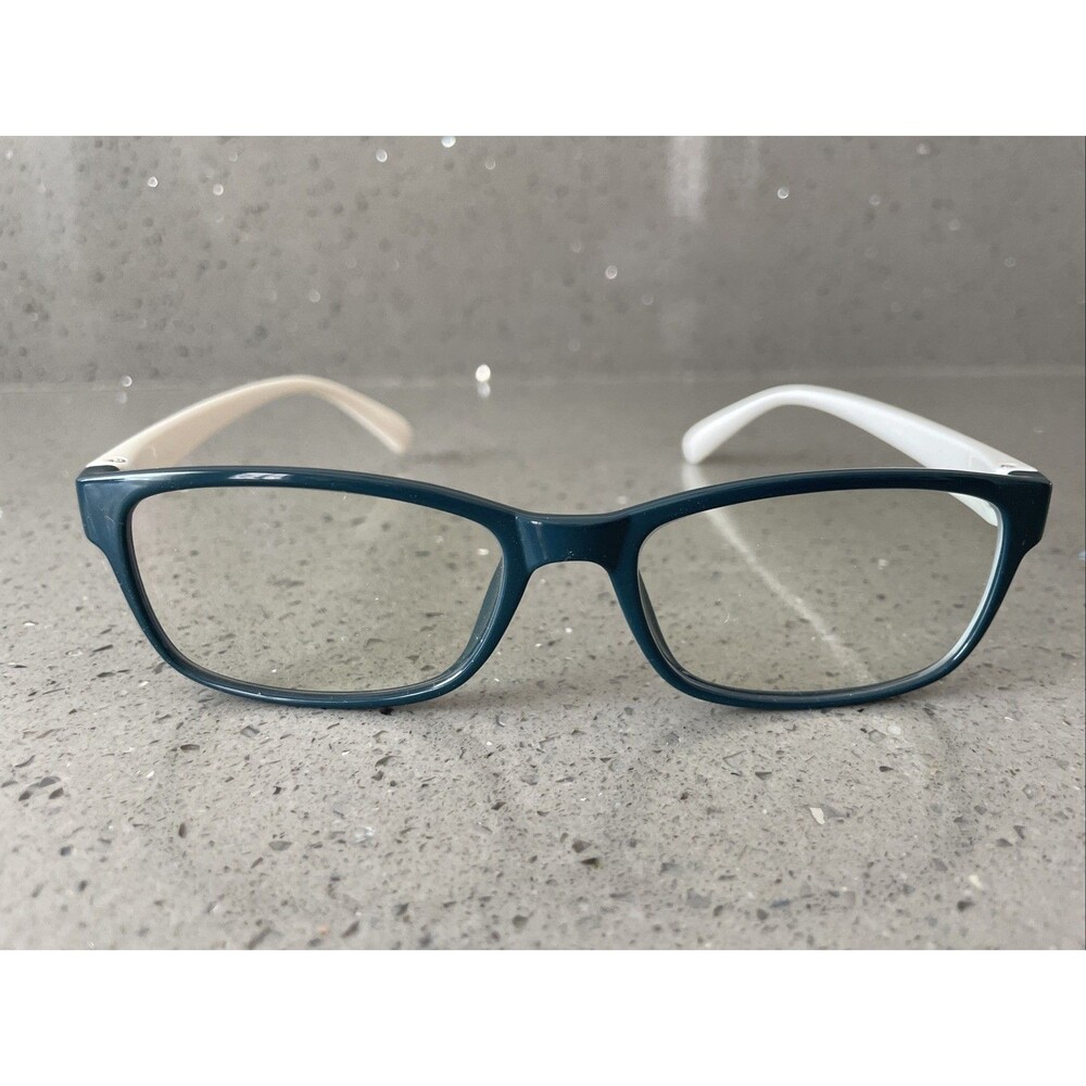 Eyebuydirect Danny 53-17-138 C5 Rectangle Blue Eyeglasses FRAMES ONLY White
